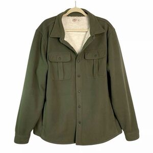 Faherty Sherpa Lined Shirt Jacket (Size: Medium)